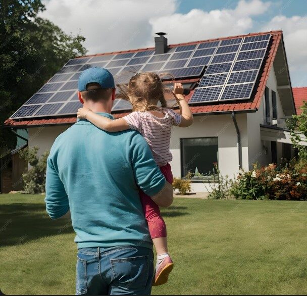 Chalet residencial con placas solares ACP-Solar